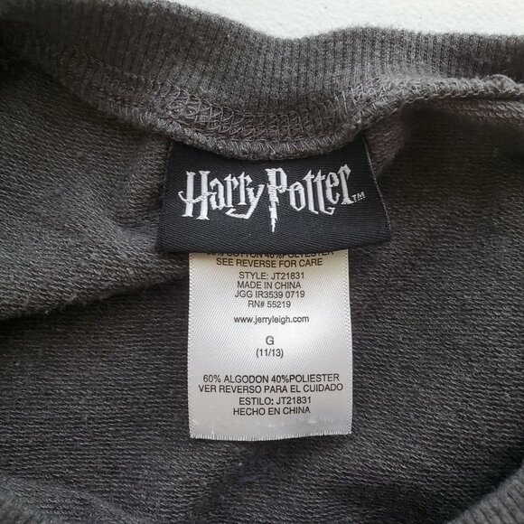 Harry Potter Juniors large (11-13) Gray Crewneck Sweatshirt Gryffindor - Picture 4 of 4